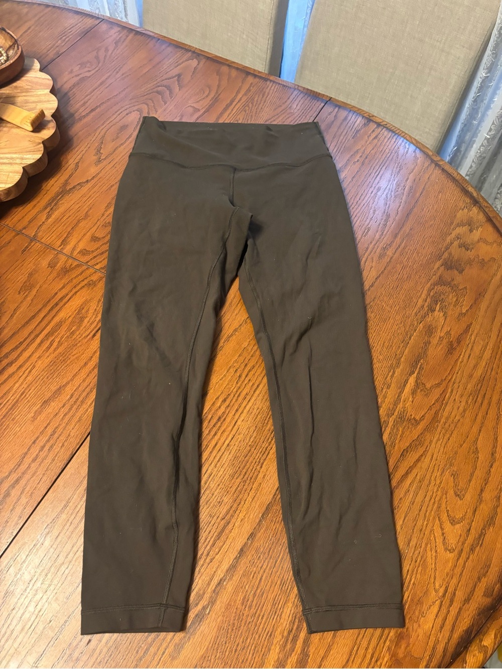 Lululemon wunder under high rise leggings 25" green size 8